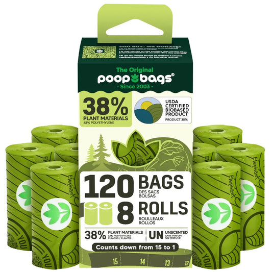 The Original Poop Bags(R) 120 USDA Biobased Countdown Rolls(R)
