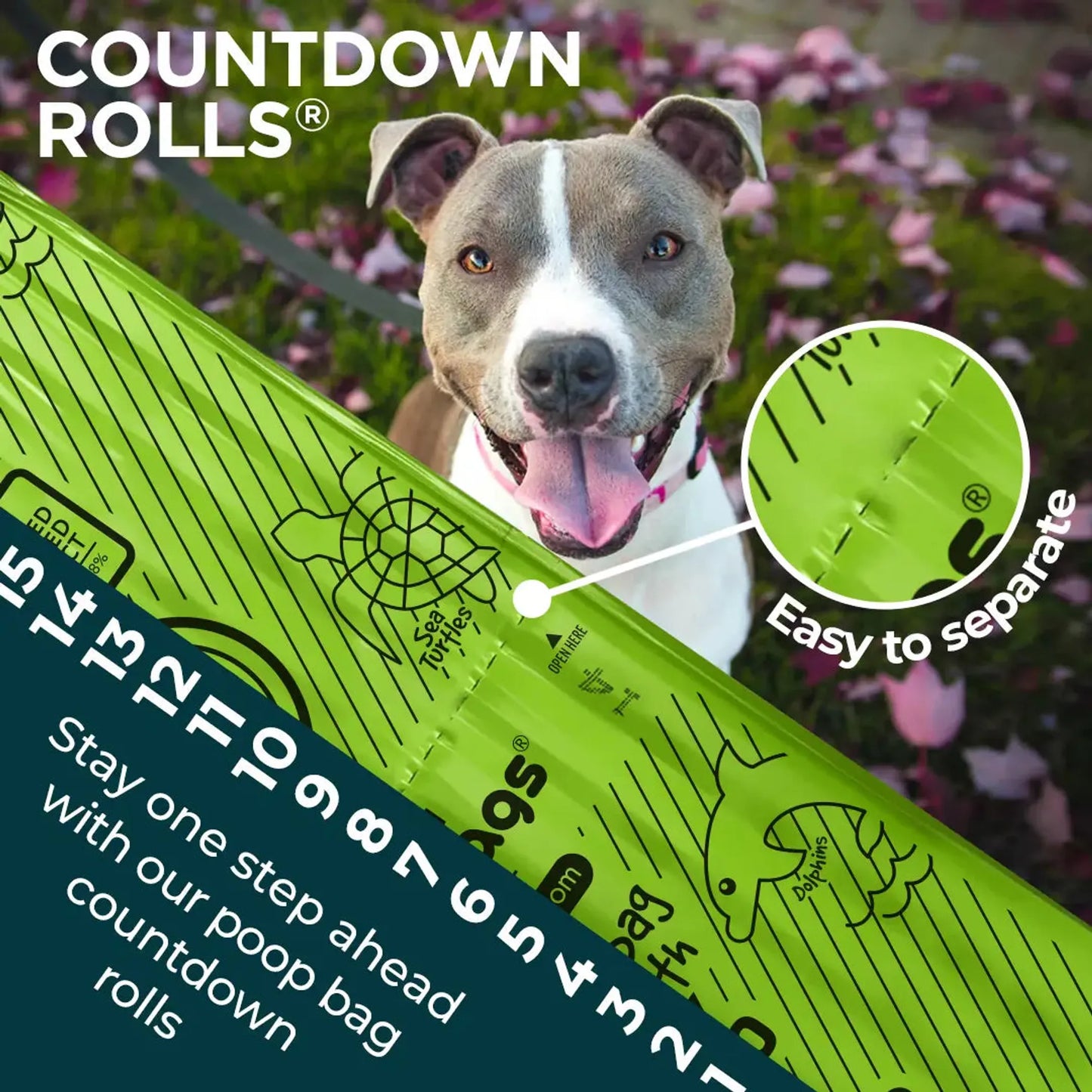 The Original Poop Bags(R) 120 USDA Biobased Countdown Rolls(R)